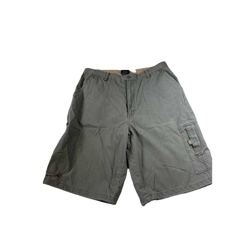 Emergency Exit Men's 34x11 Gray Cotton Cargo Shorts